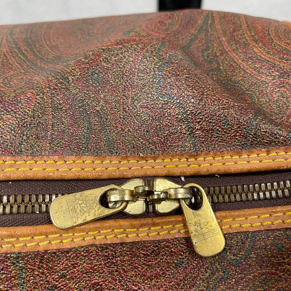 Etro Milano Brown Paisley duffle Travel Bag - Picture 10 of 16